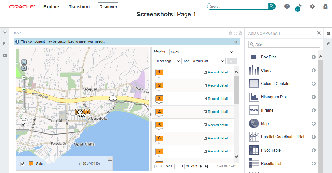 Discover area of Studio with visualizations.