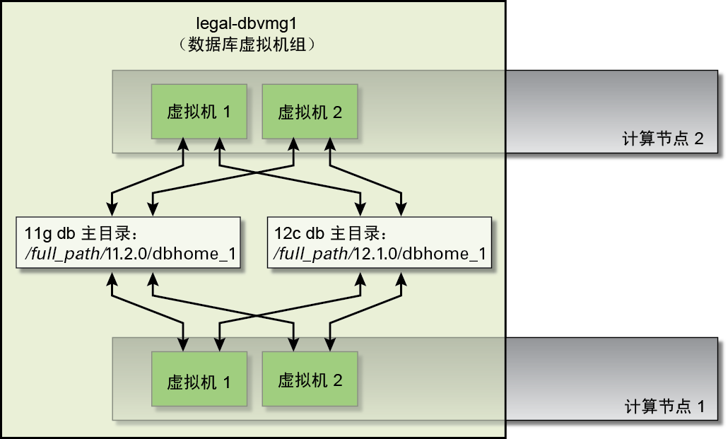 数据库主目录概述 Oracle Minicluster S7 2 安装指南