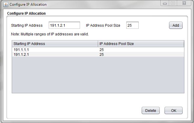 image:图中显示了用于客户机访问网络的多个 IP 范围。