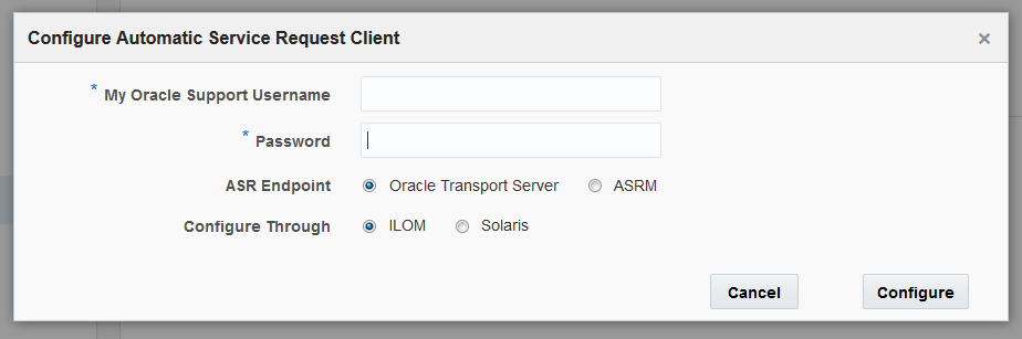 image:屏幕抓图中显示了 “Configure Automatic Service Request Client“（配置自动服务请求客户机）窗口。