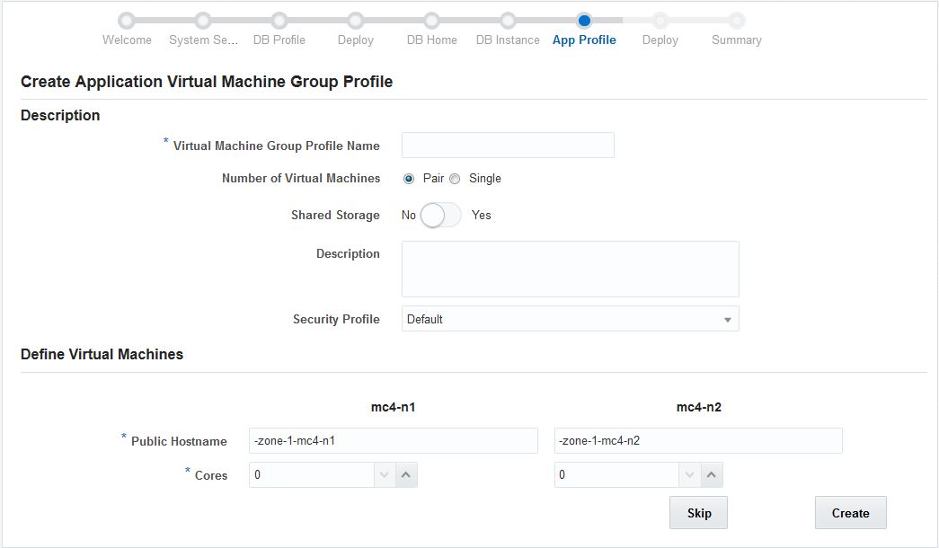 image:Figura en la que se muestra la página Crear grupo de máquinas virtuales de aplicación.