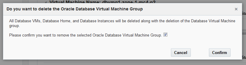image:Captura de pantalla en la que se muestra la página de confirmación de supresión de grupo de máquinas virtuales.