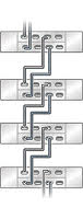 image:illustration présentant plusieurs étagères de disques dans une chaîne unique