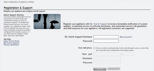 image:registration and support screen