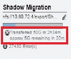 image:image showing shadow migration progress.