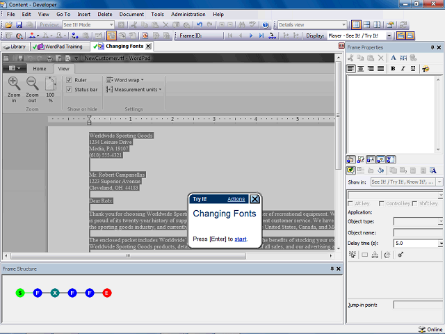 Screen image of this step