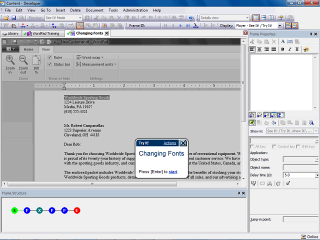 Screen image of this step