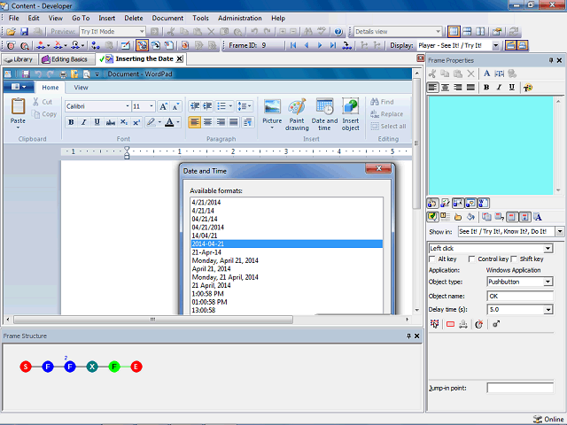 Screen image of this step