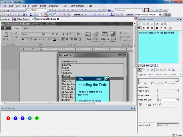 Screen image of this step
