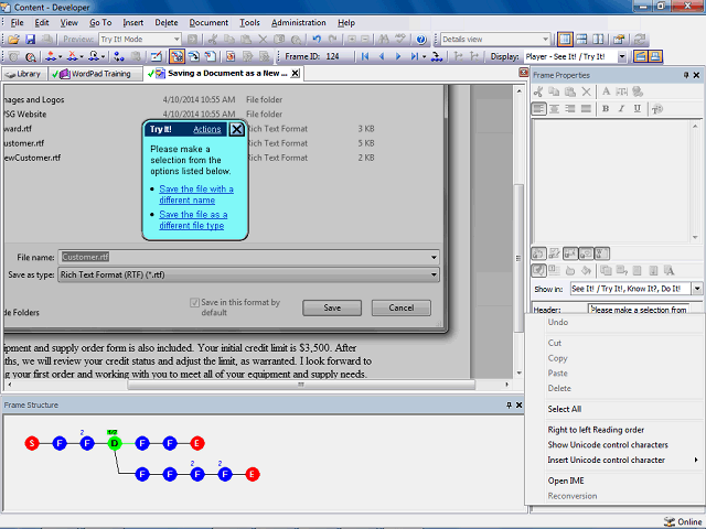 Screen image of this step