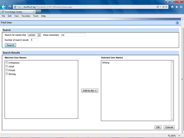 Screen image of this step