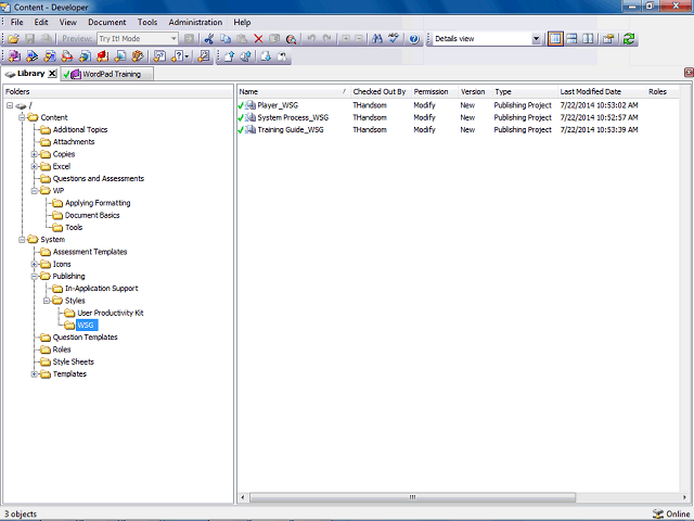 Screen image of this step
