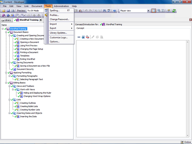 Screen image of this step