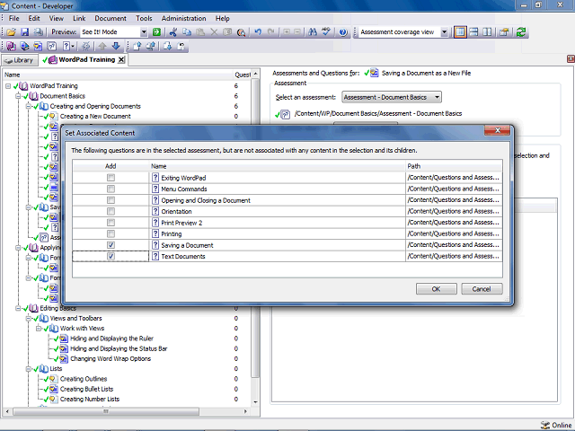 Screen image of this step