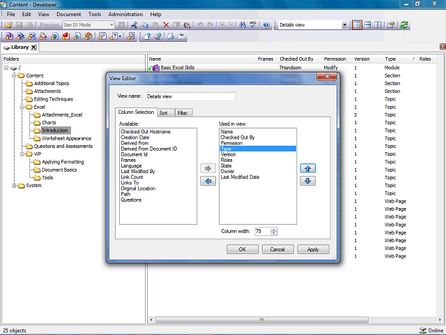 Screen image of this step