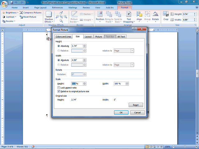 Screen image of this step