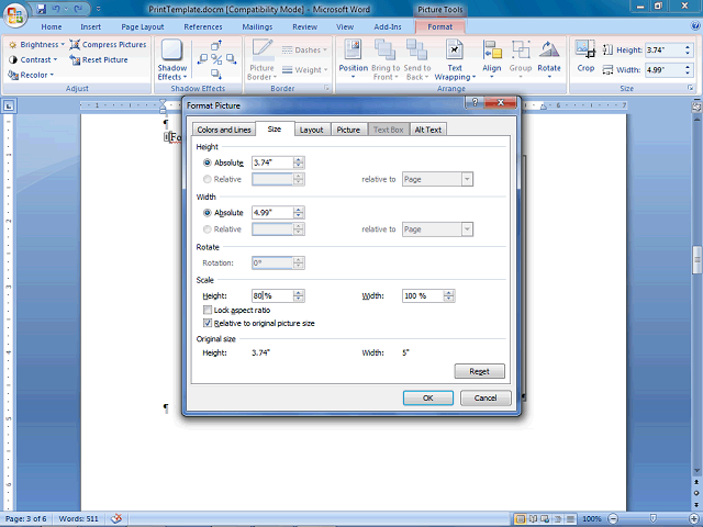 Screen image of this step