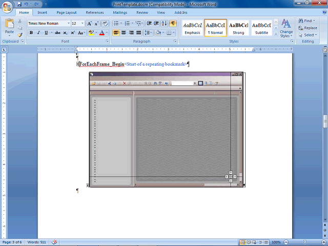 Screen image of this step