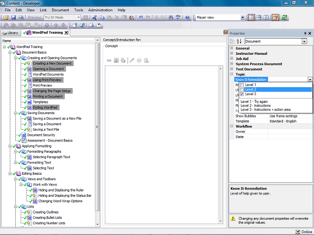 Screen image of this step