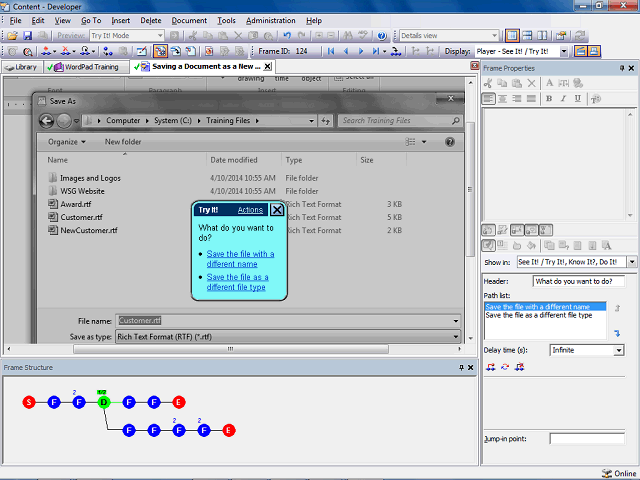 Screen image of this step