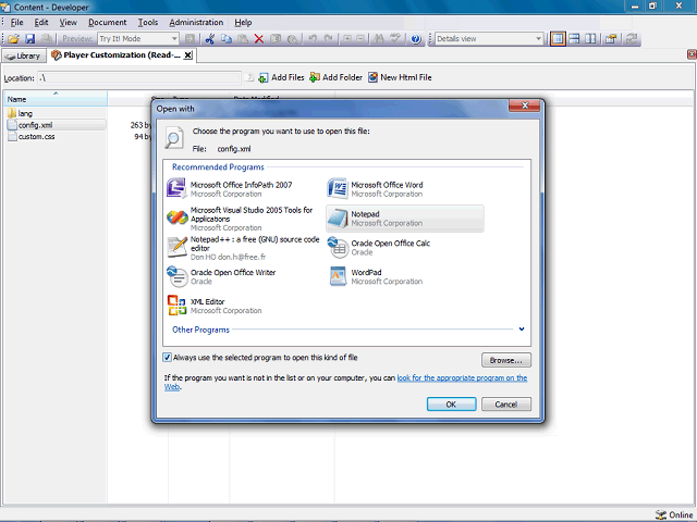 Screen image of this step