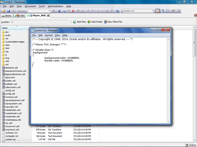Screen image of this step