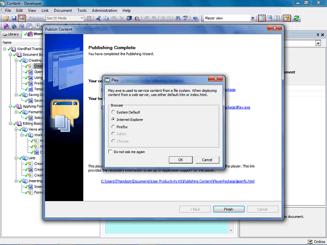 Screen image of this step