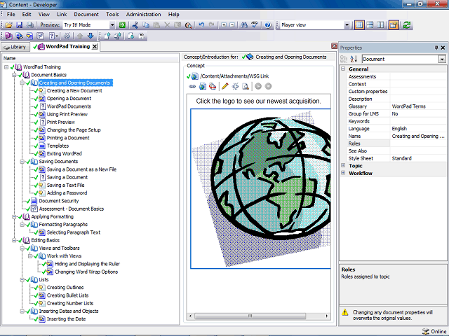 Screen image of this step