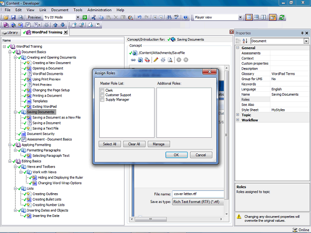 Screen image of this step