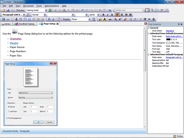 Screen image of this step