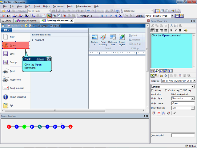Screen image of this step