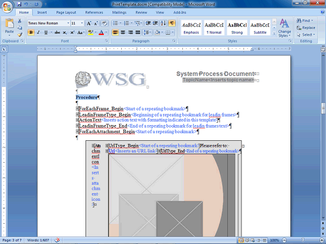 Screen image of this step