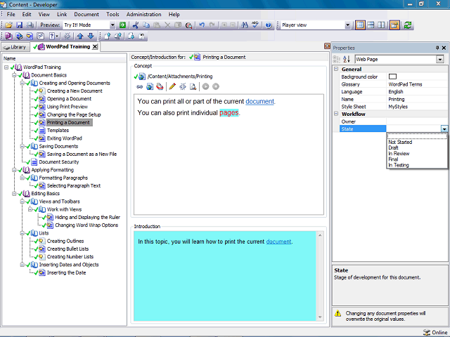 Screen image of this step