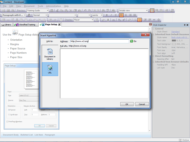 Screen image of this step