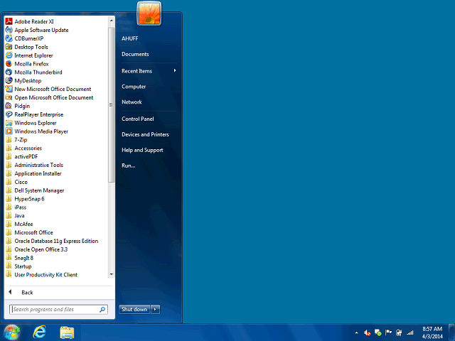 Screen image of this step