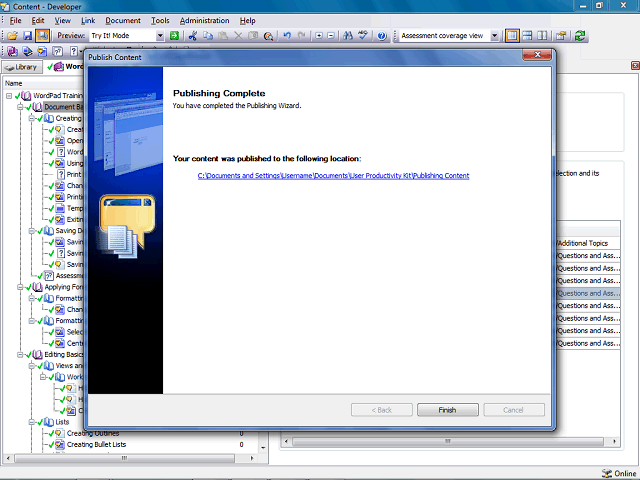 Screen image of this step