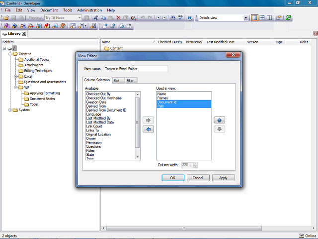 Screen image of this step