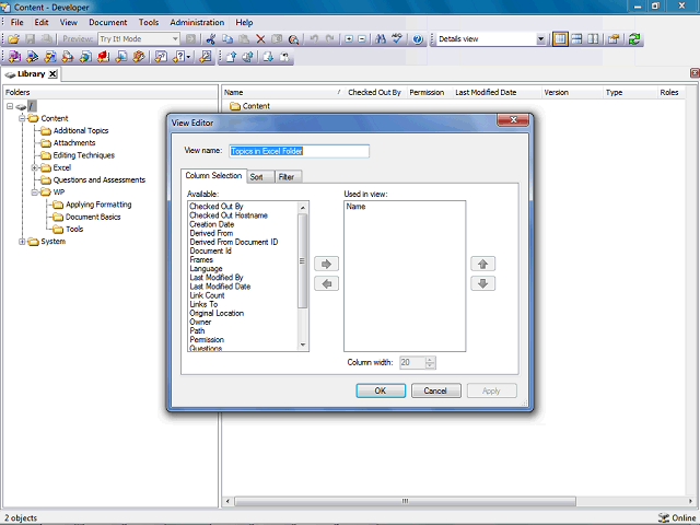 Screen image of this step