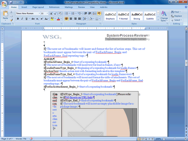 Screen image of this step