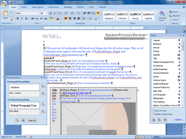 Screen image of this step