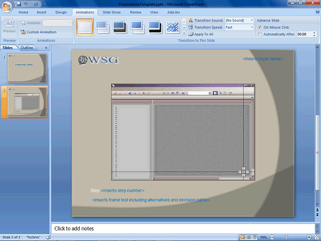 Screen image of this step