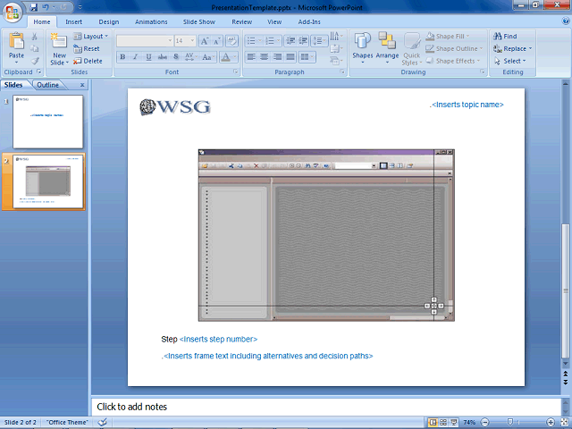 Screen image of this step