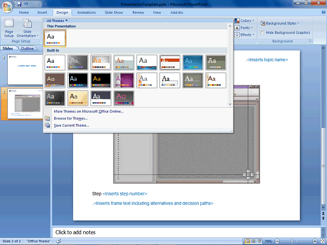 Screen image of this step