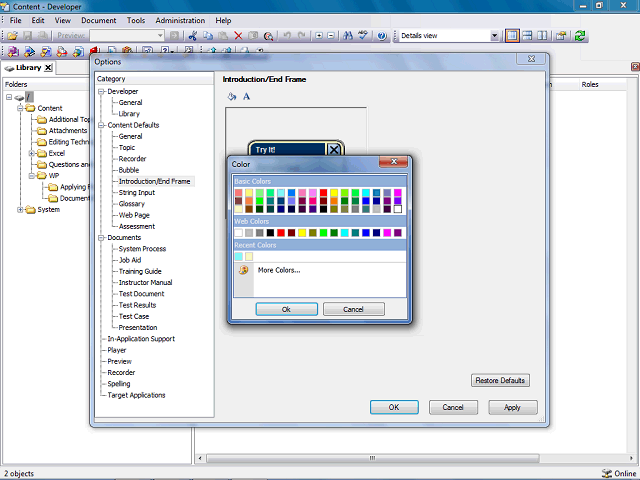 Screen image of this step
