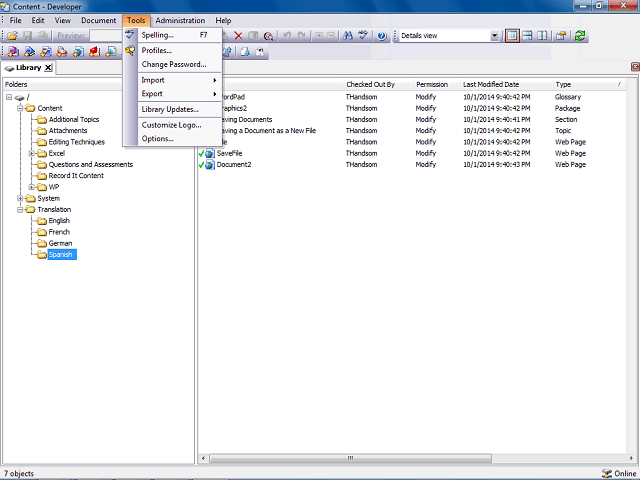 Screen image of this step