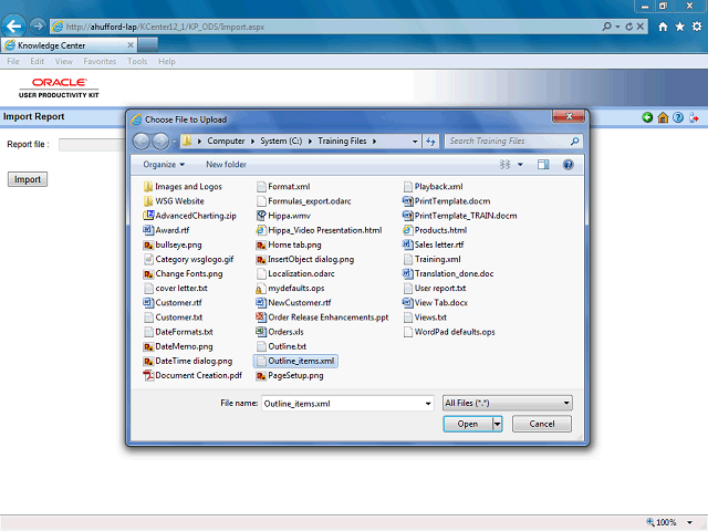Screen image of this step