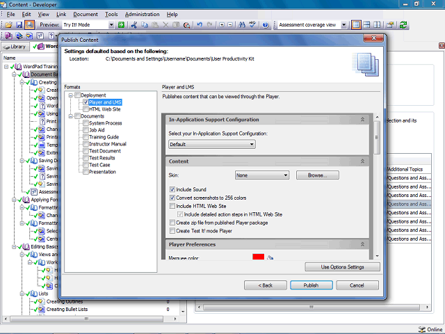 Screen image of this step