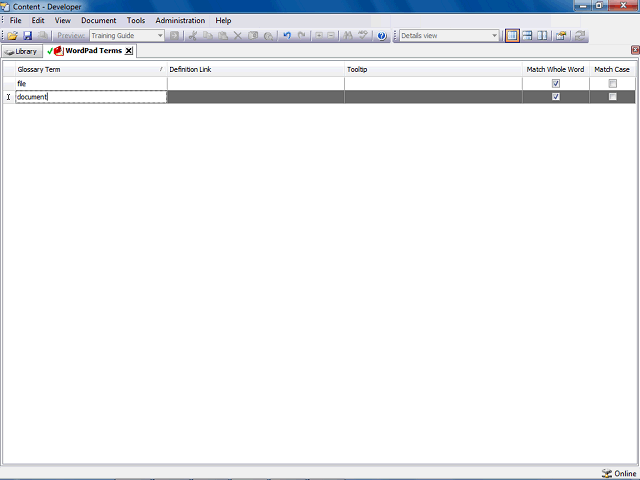 Screen image of this step