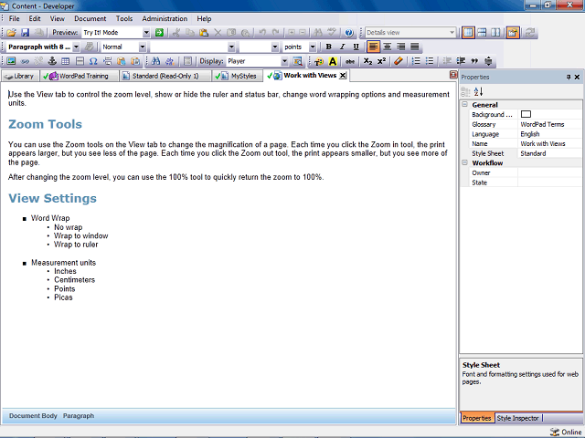 Screen image of this step