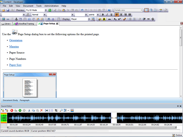 Screen image of this step